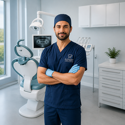 Chirurgien-dentiste au cabinet